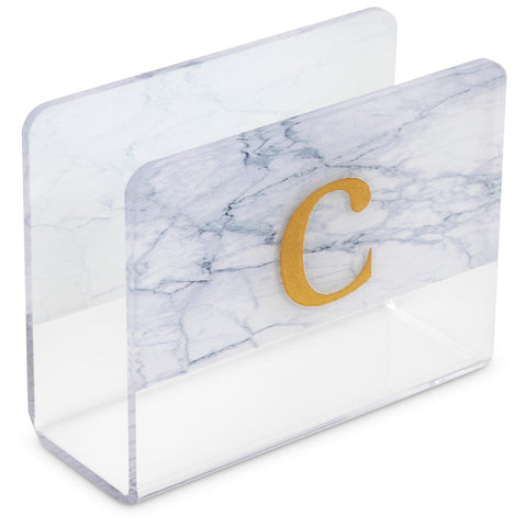 Marble/Clear Napkin Holder Mishloach Manos