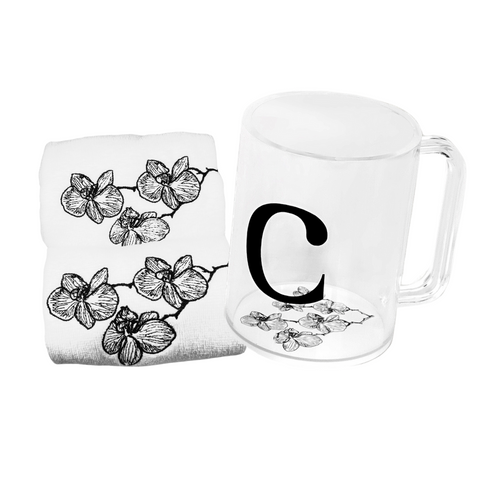 Orchid Wash Cup & Fingertip Towels