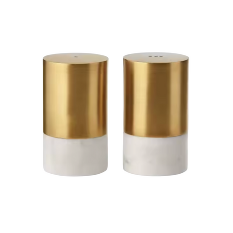 Marble Gold Salt & Pepper Shaker