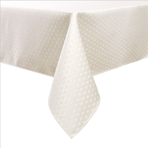 Diamond Weave Jacquard Tablecloth