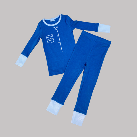 Personalized Pajamas with White Cuffs